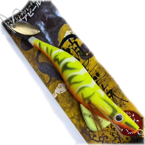 画像2: 《上島釣具店オリジナルカラー》 ハリミツ 蛸墨族 桃黄-ピンキー-35g OTZ-PI (2)