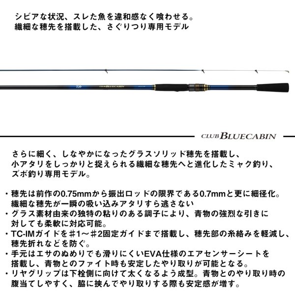 画像2: ダイワ クラブブルーキャビンさぐりづり S-350・J (2)