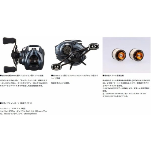 画像2: 《50％OFF》ダイワ  25 タトゥーラ SV TW 100XHL (2)
