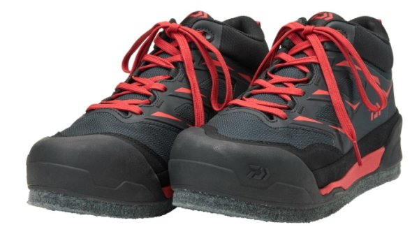 画像1: ダイワ DS-2504 (フェルトスパイク) フィッシングシューズ 25.0 レッド (1)