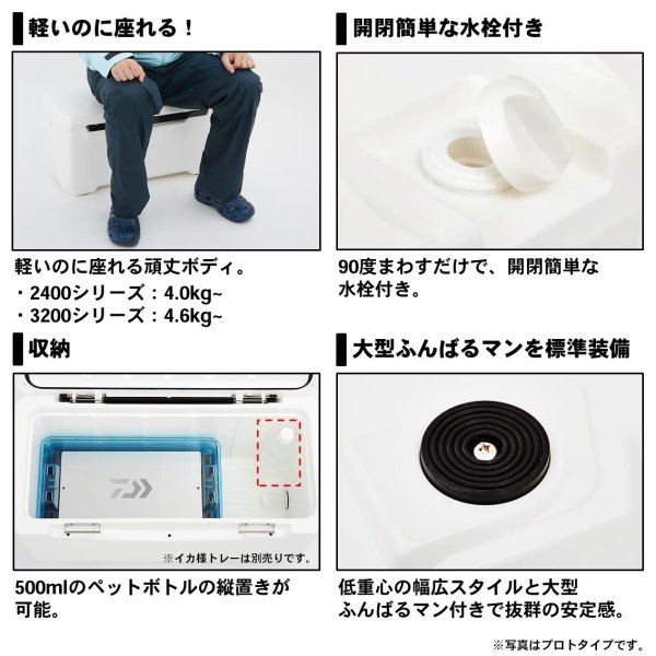 画像2: ダイワ ライトトランクα GU 3200 レッド (2)