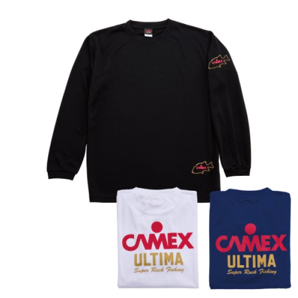 画像1: 釣武者 CAMEX オリジナルロングTシャツ ホワイト M (1)