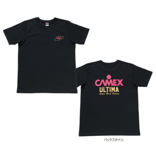 画像1: 釣武者 CAMEX オリジナルTシャツ ブラック L (1)