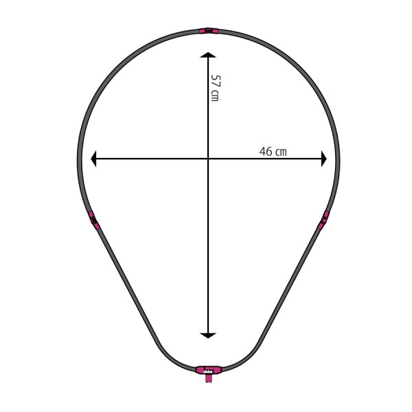 画像2: 釣武者 Tsurimushaタモフレーム オーバル57cm (2)